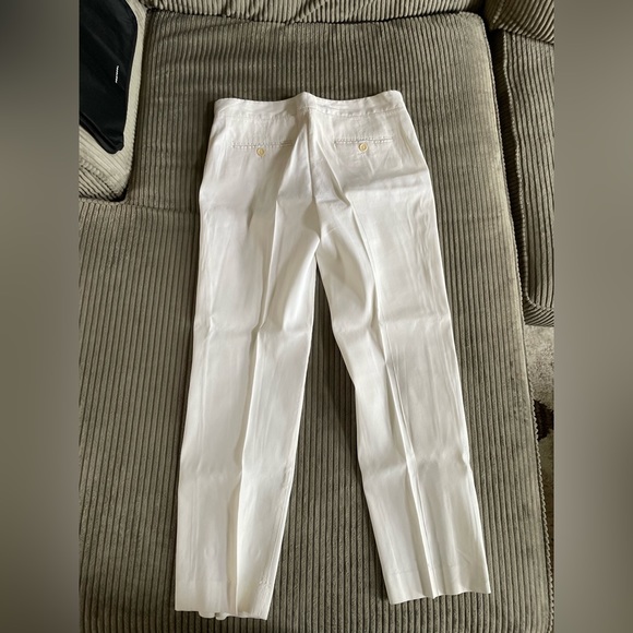 Theory Crop Ankle Dress Pants White Size 4 - Picture 4 of 4
